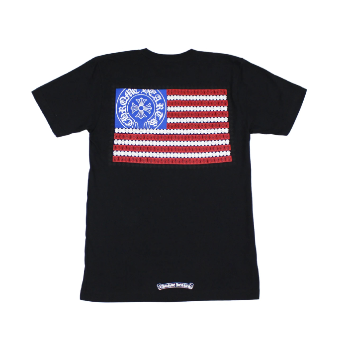 Chrome Hearts American Flag Black T Shirt 1