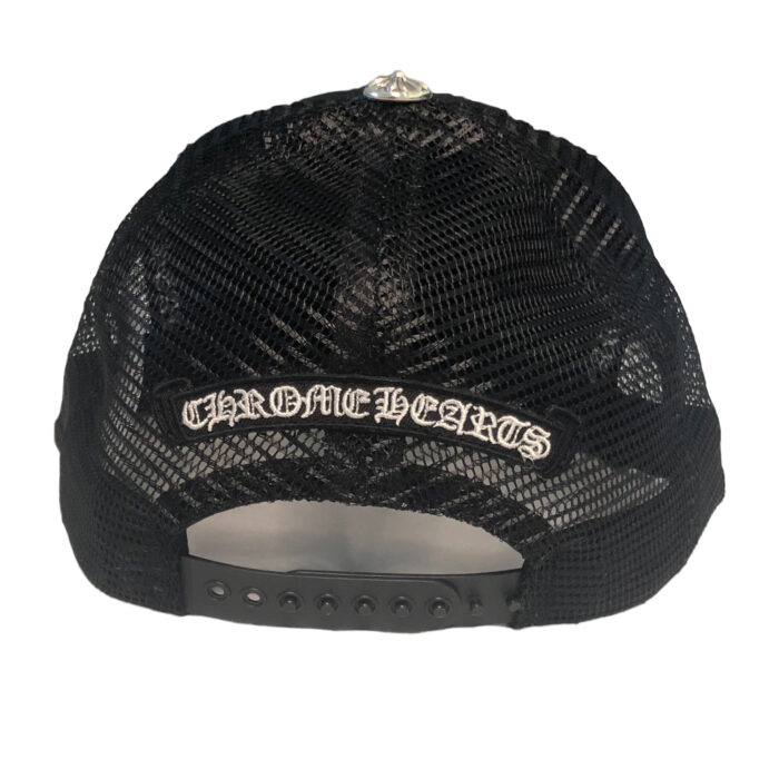 Chrome Hearts Printed Cross Trucker Hat Black Back