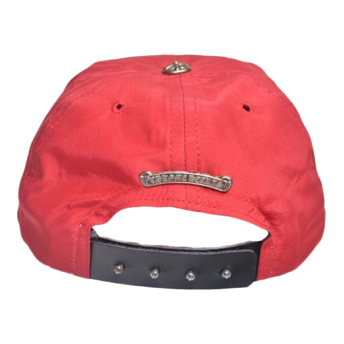 Chrome Hearts x Bella Hadid Slouch 5 Panel Hat Red Back